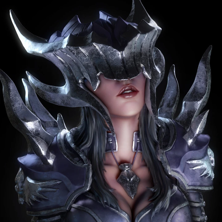 Armored templar character