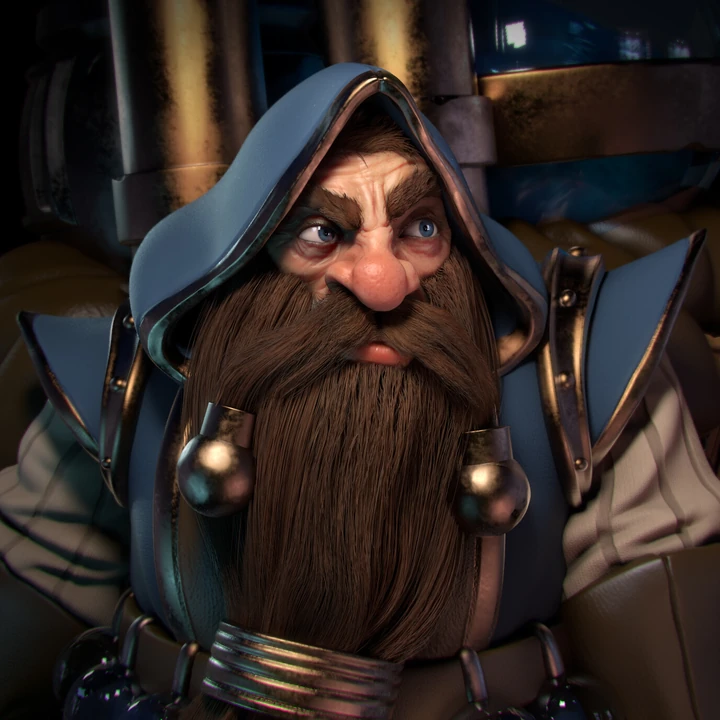 Fantasy dwarf character