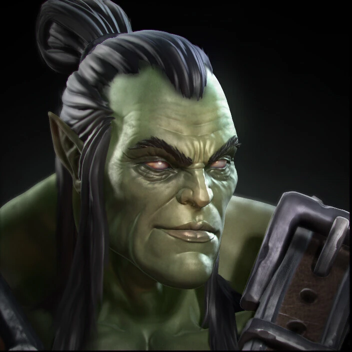 Fantasy orc character
